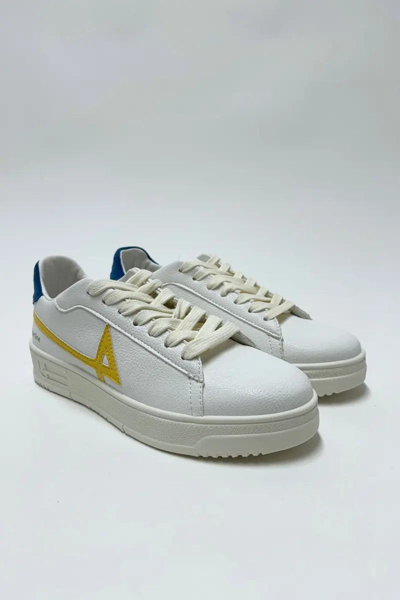 4 Fourline Sneakers Basket Bassa Giallo Donna