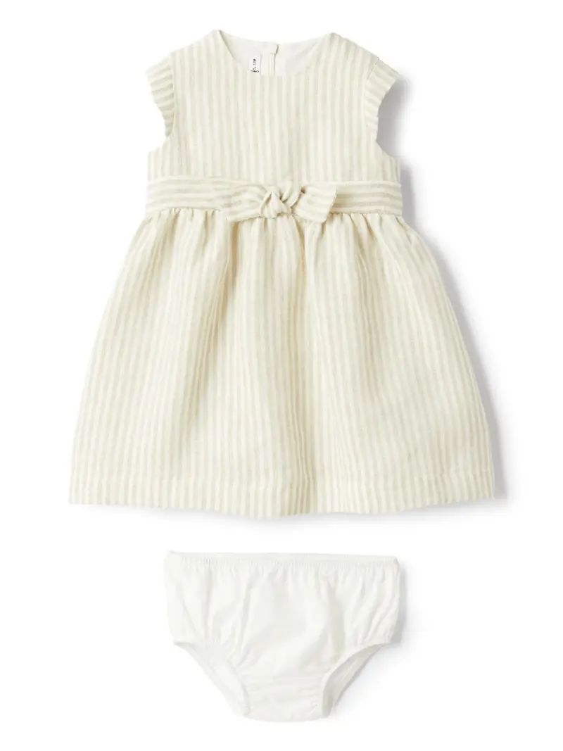 Abito beige chiaro per neonata