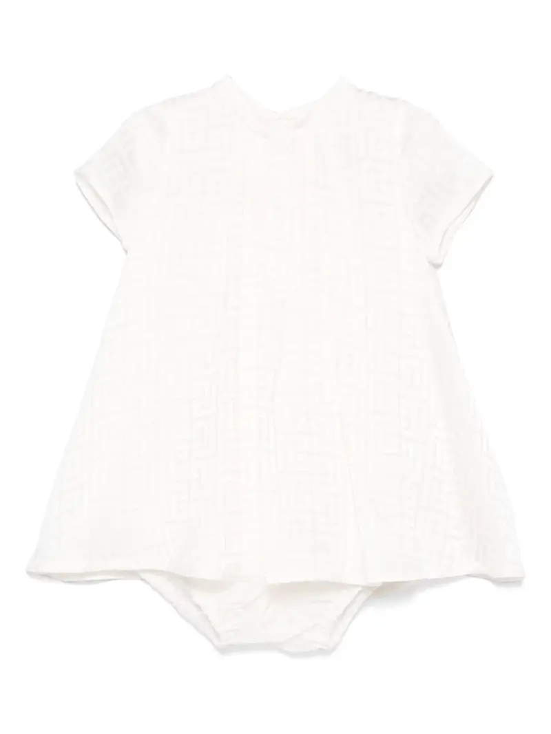 Abito beige mandorla per neonata