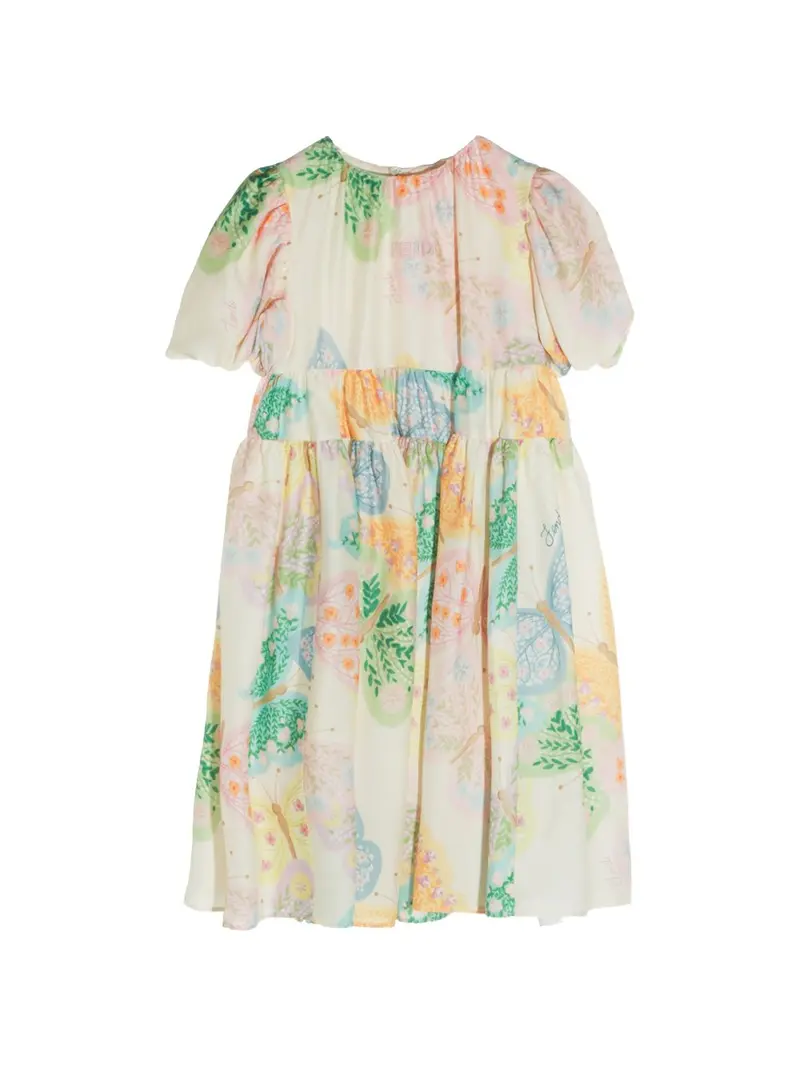 Abito beige/multicolor per bambina