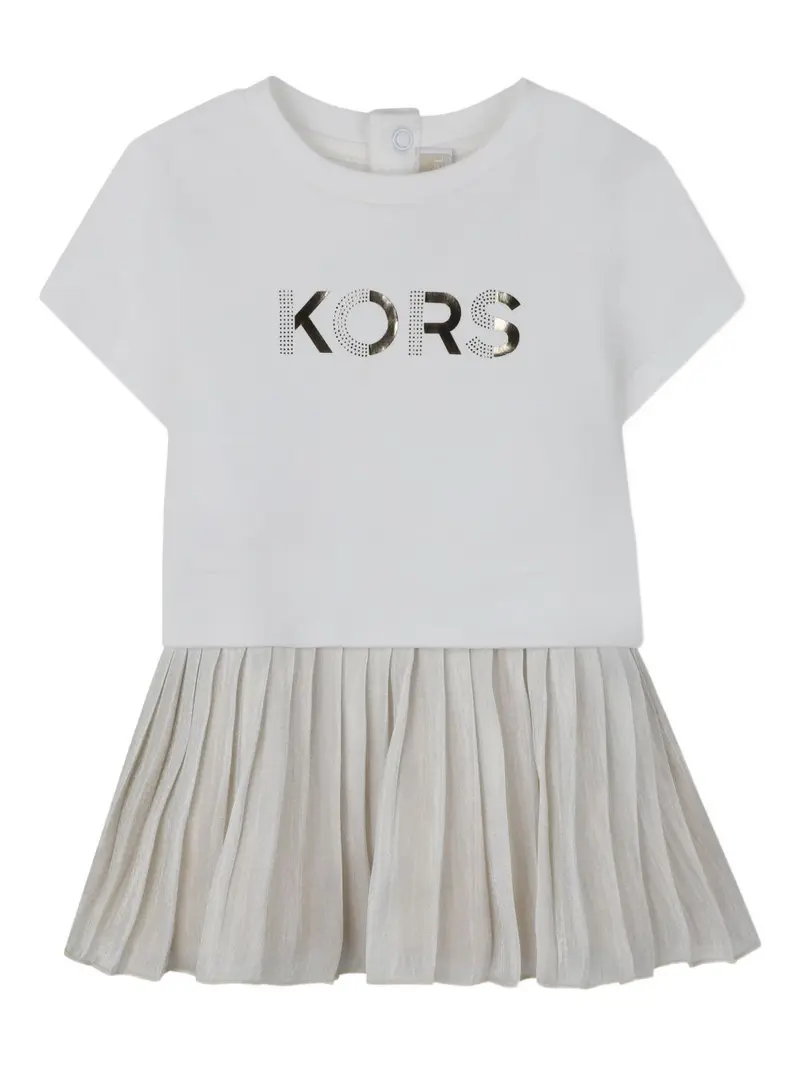 Abito bianco/beige per neonata