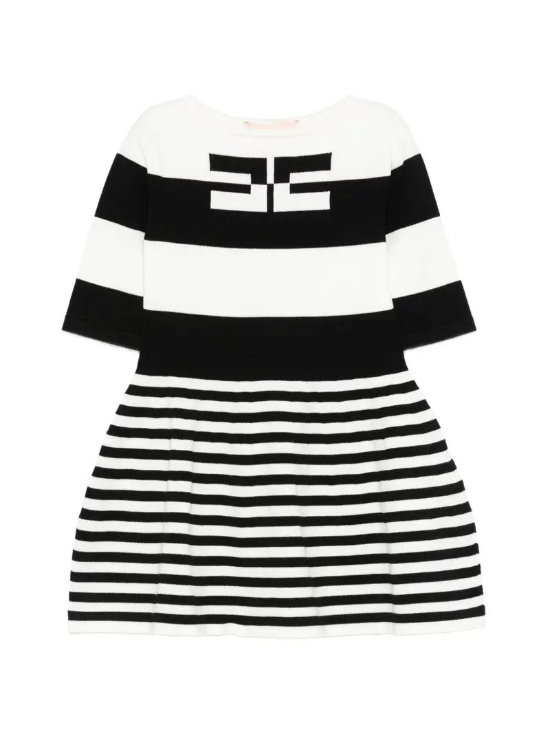 Abito bianco/nero per bambina