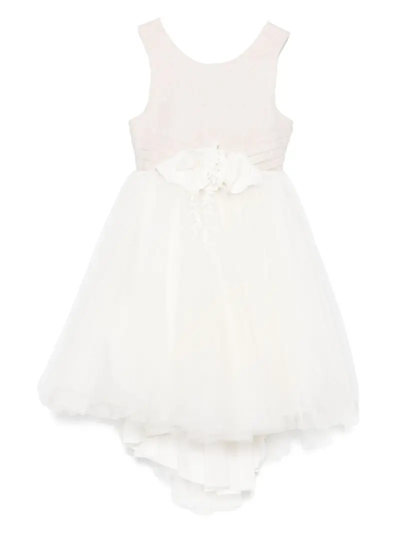 Abito bianco/oro per bambina
