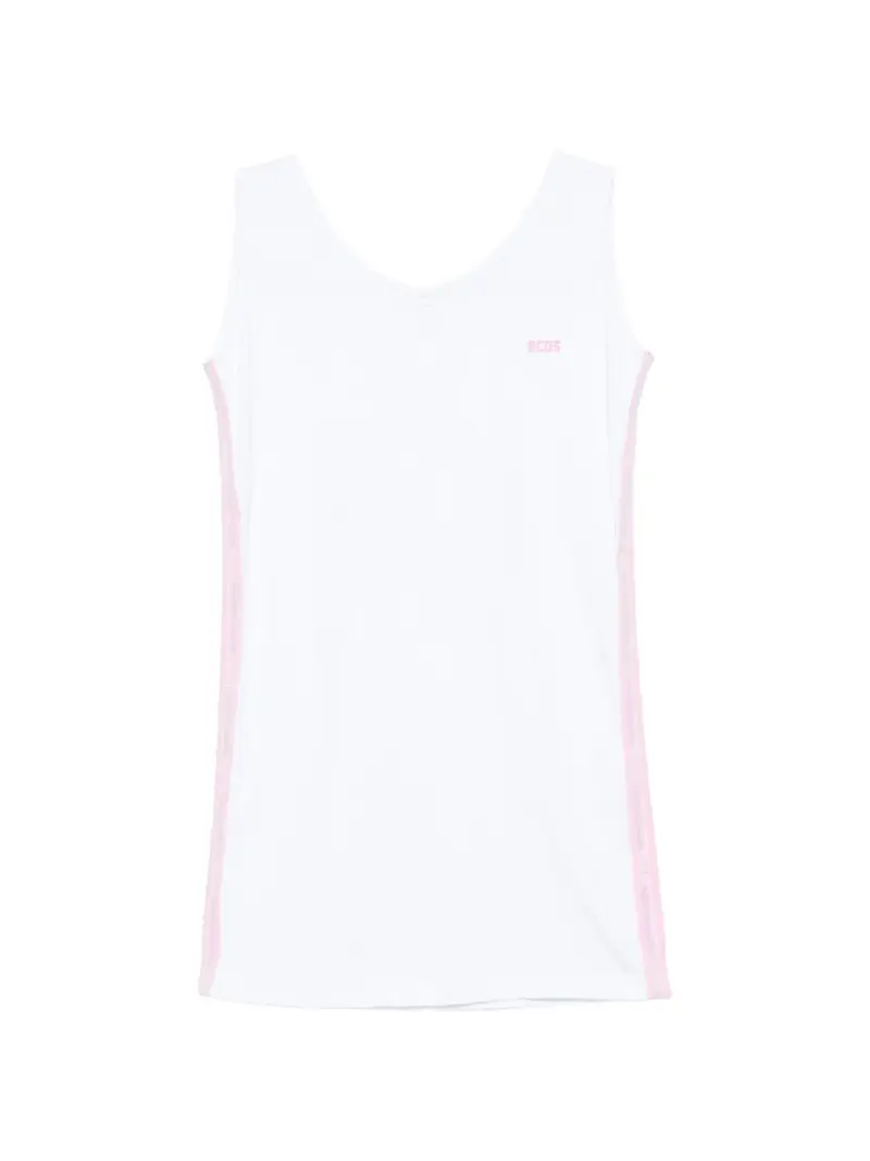 Abito bianco/rosa per bambina