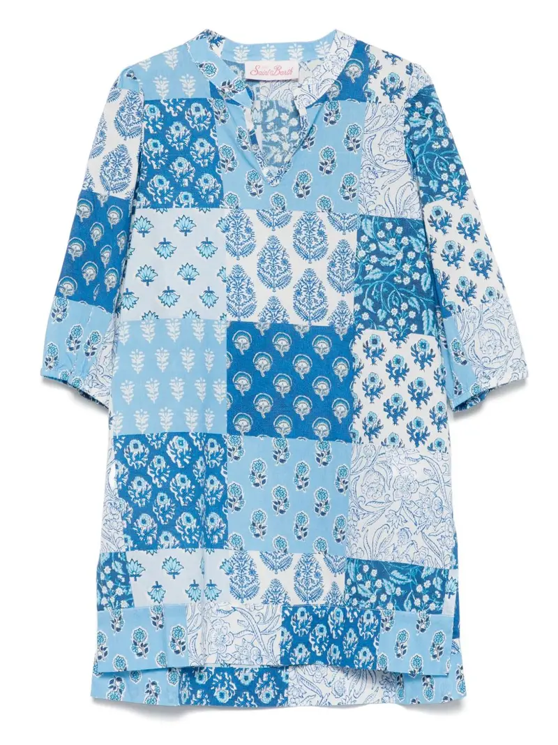 Abito blu ceruleo per bambina