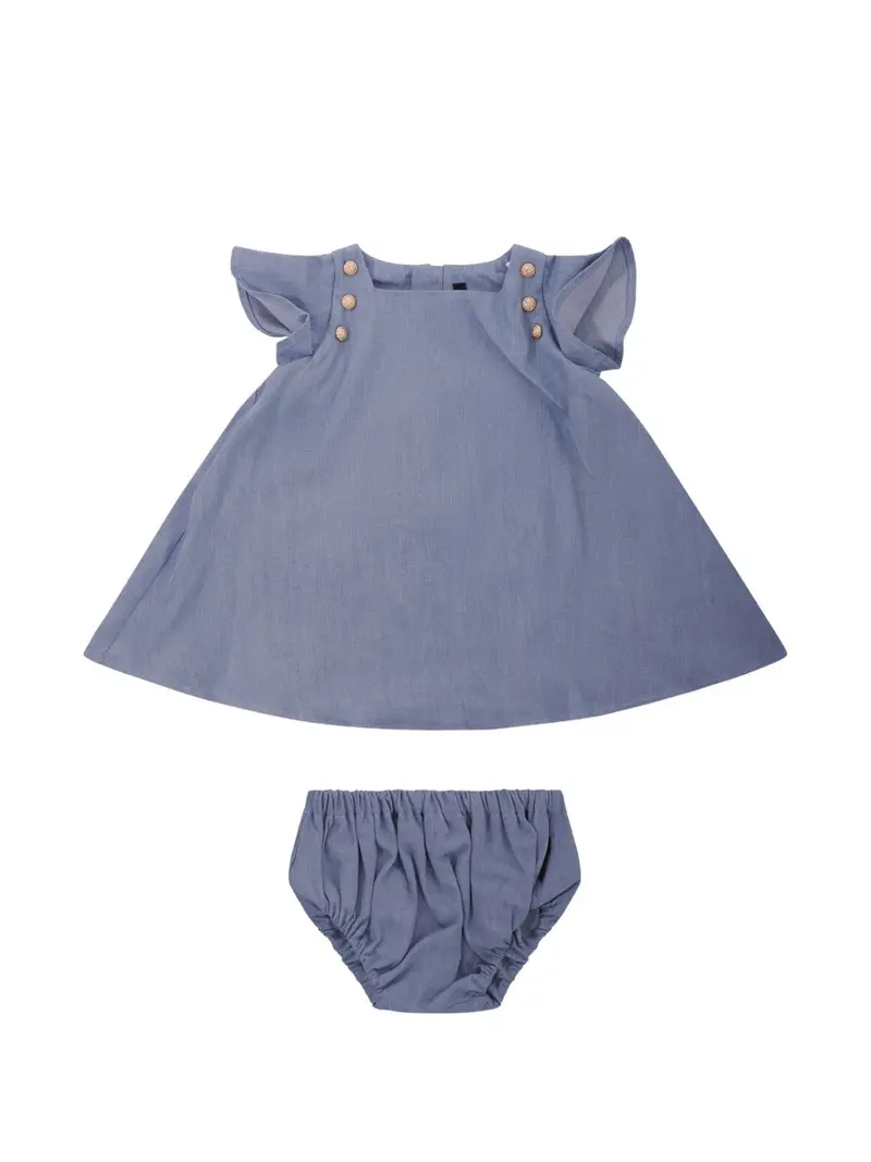 Abito blu per neonata