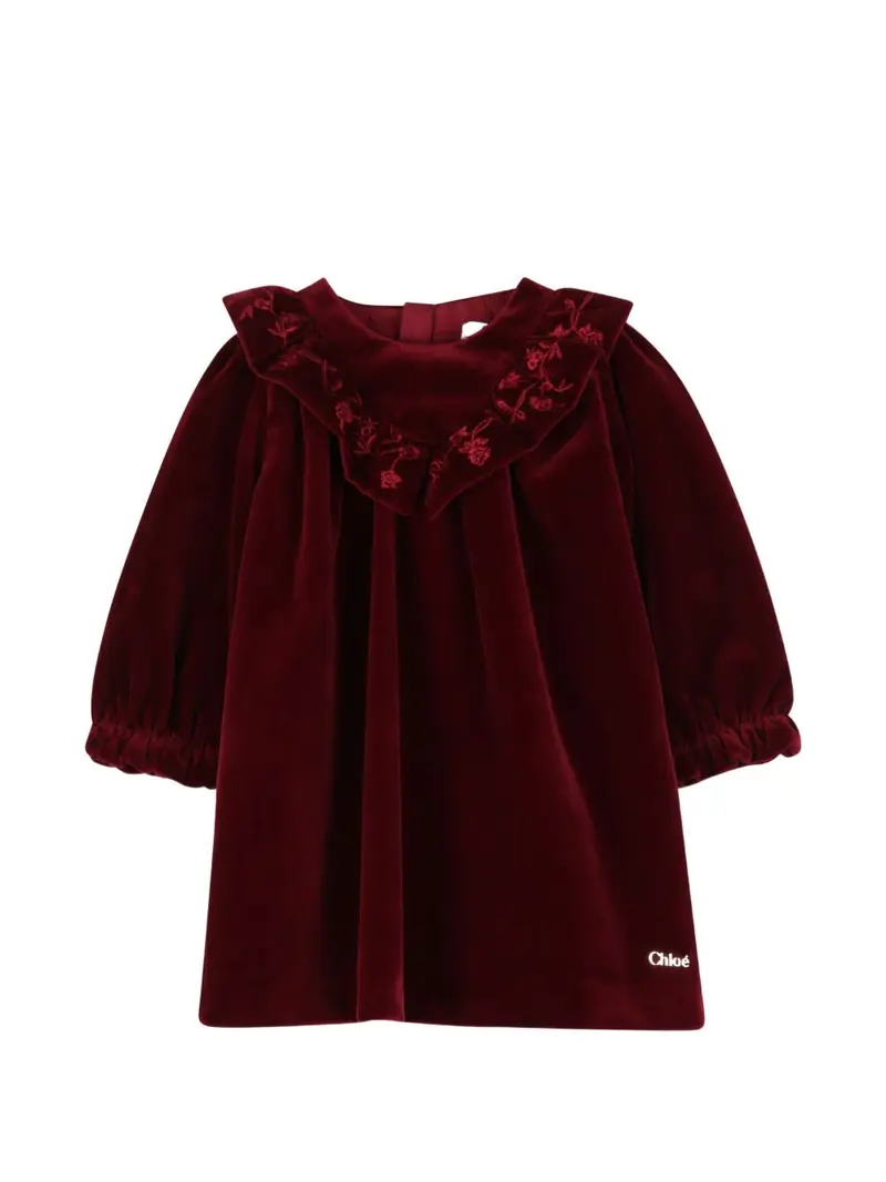 Abito bordeaux per neonata