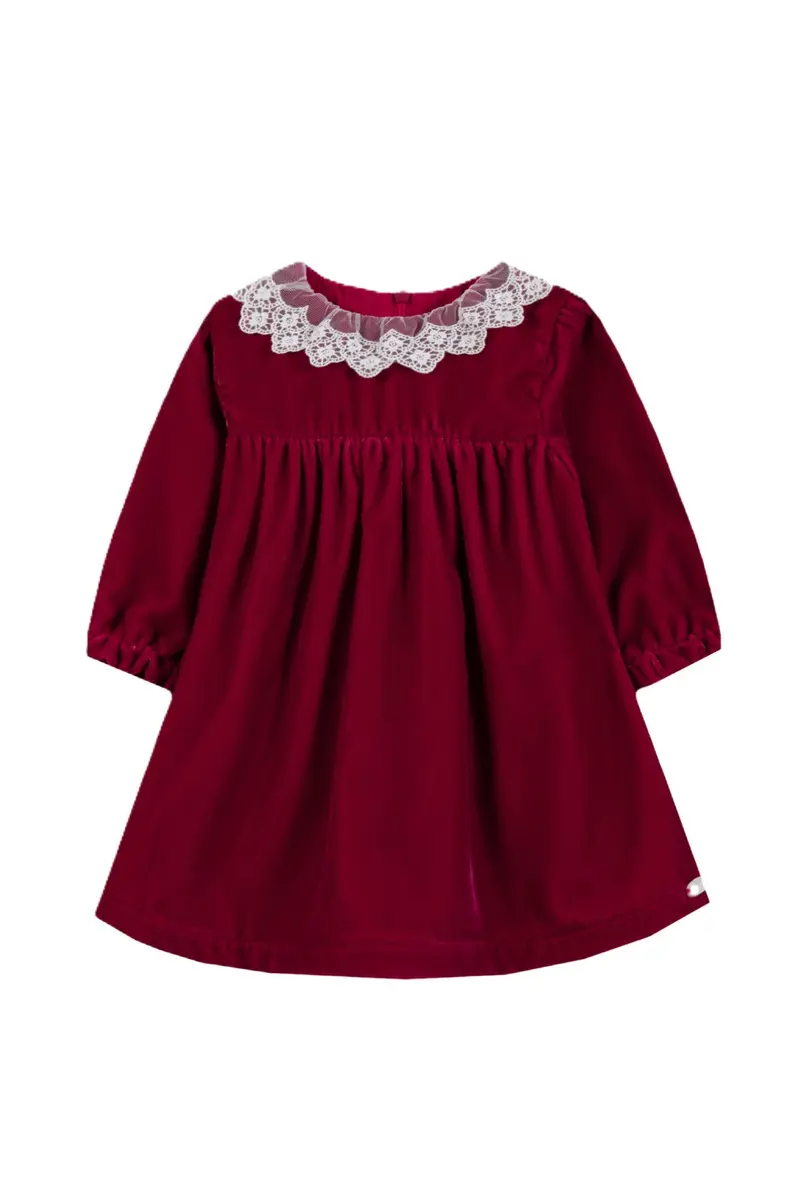 Abito cerise per neonata