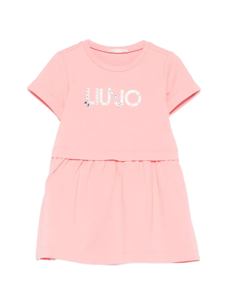 Abito corallo chiaro per bambina