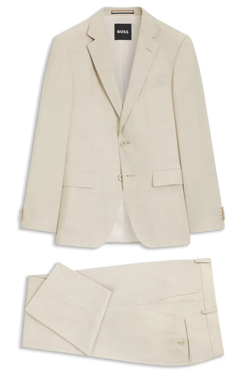 Abito due pezzi slim-fit in tessuto