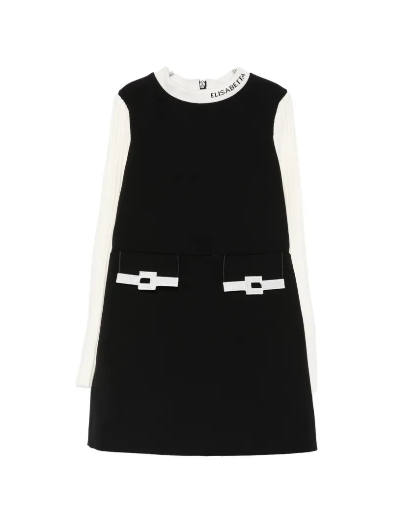Abito nero/bianco per bambina