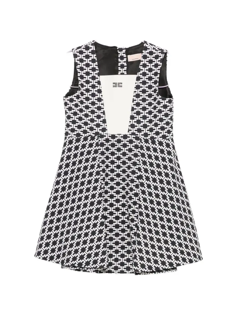 Abito nero/bianco per bambina