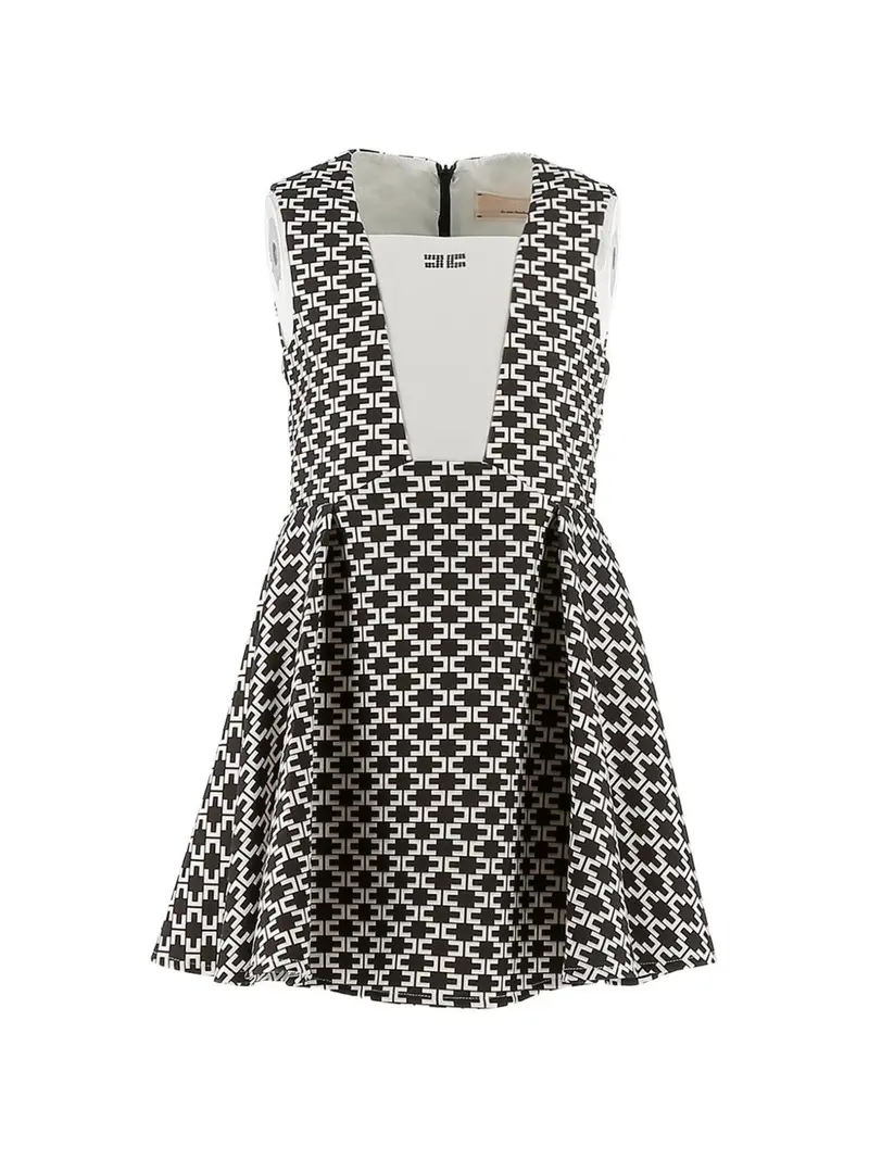 Abito nero/bianco per bambina