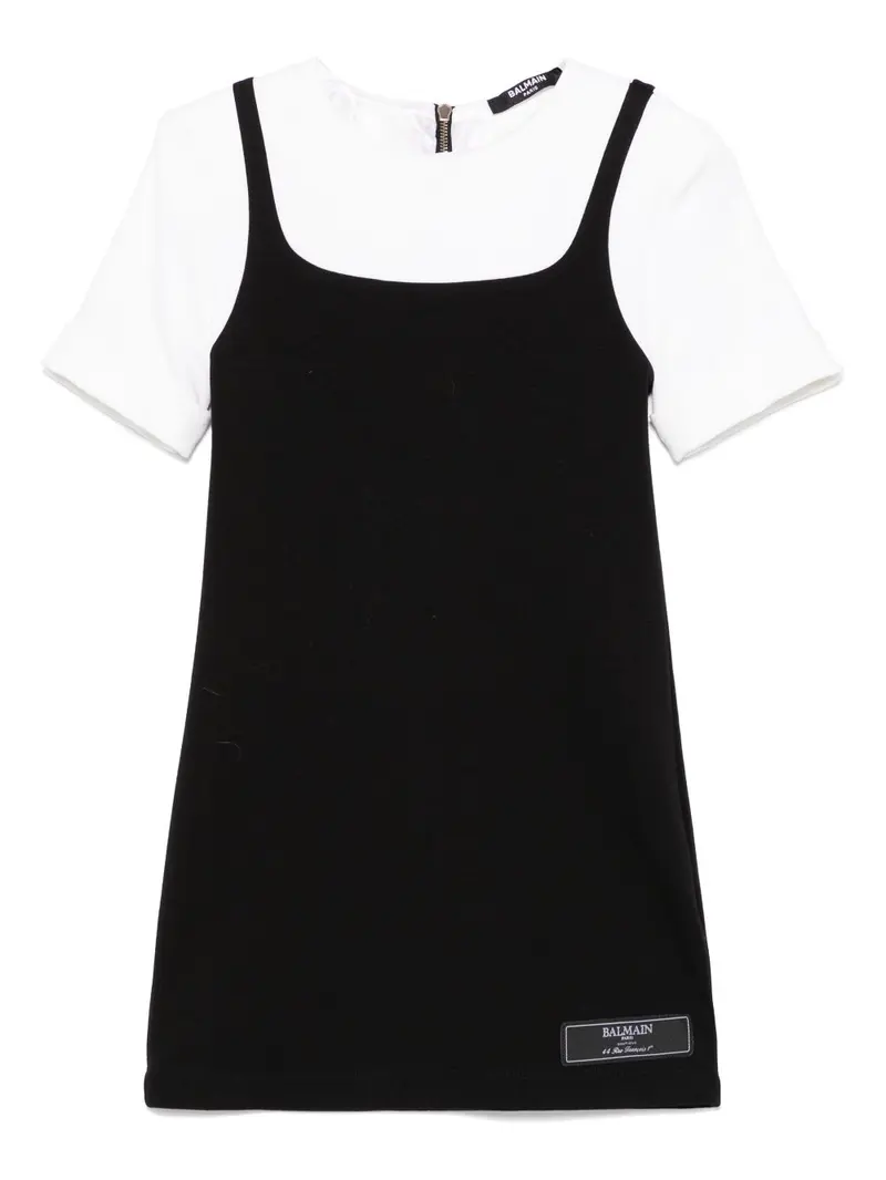Abito nero/bianco per bambina