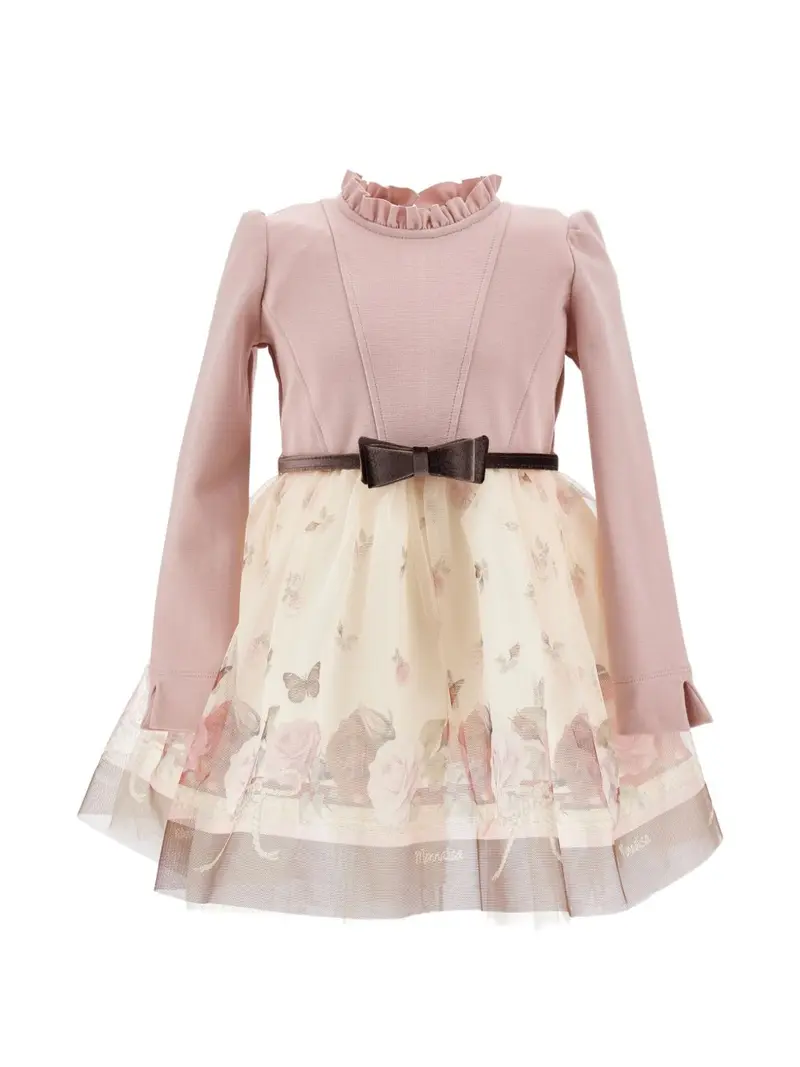 Abito rosa/beige per bambina