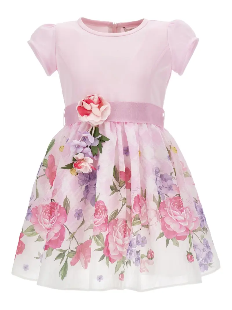 Abito rosa/multicolor per bambina