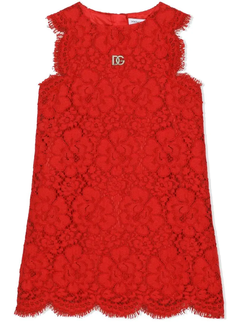 Abito rosso per bambina