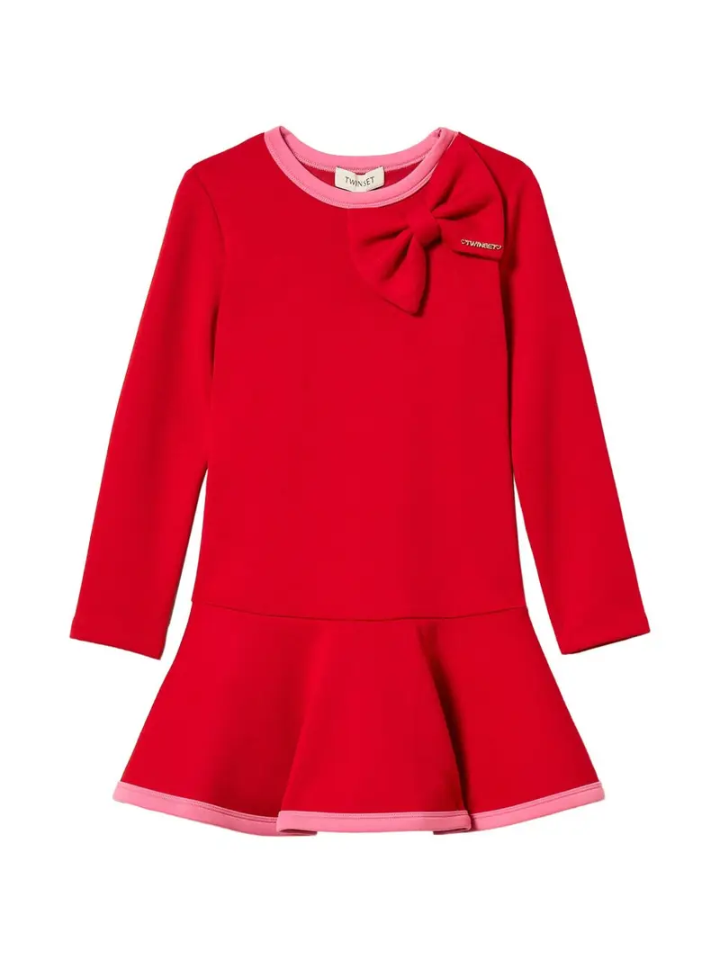 Abito rosso/rosa per bambina