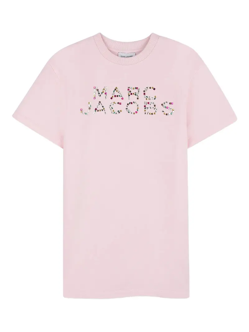 Abito t-shirt con applicazione logo