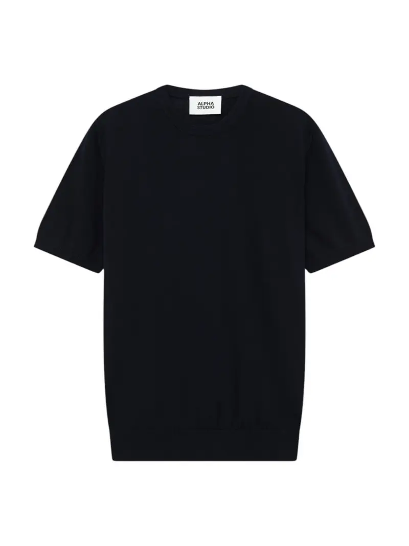 ALPHA STUDIO T-shirt Uomo AU-5040C 1001 BLU NOTTE