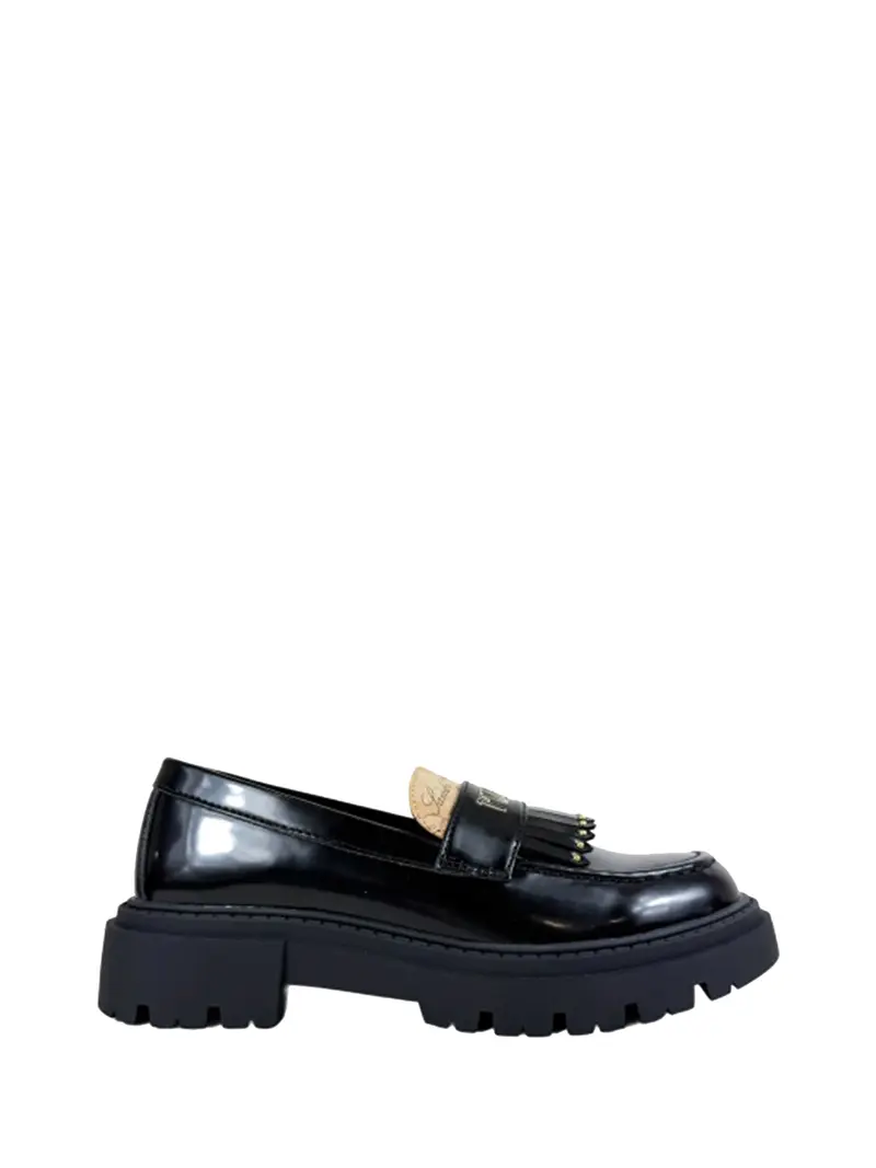 Alviero Martini Mocassino Donna Nero/geo Beige - Nero
