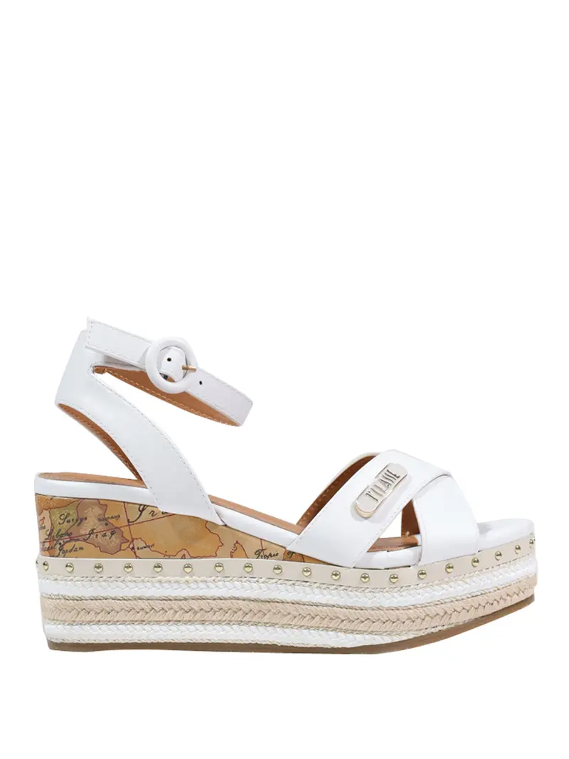 Alviero Martini Sandalo Zeppa - Bianco