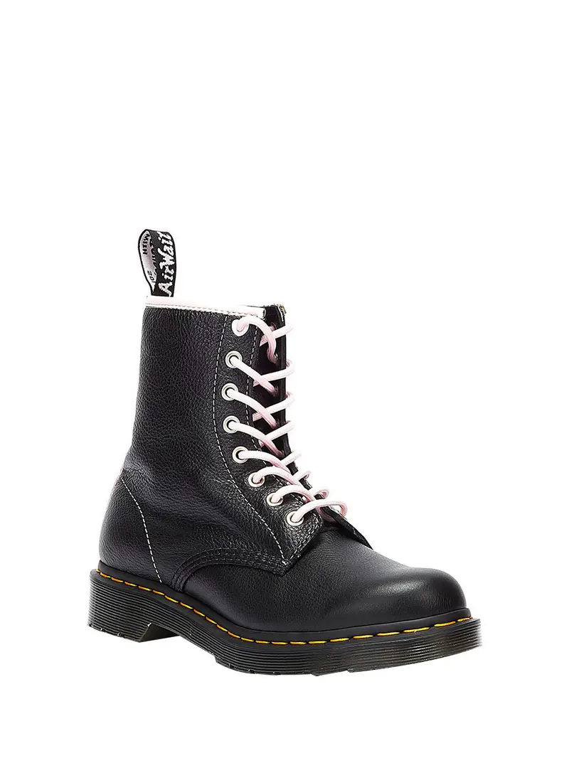 Anfibi 1460 W Virginia Nero/Rosa