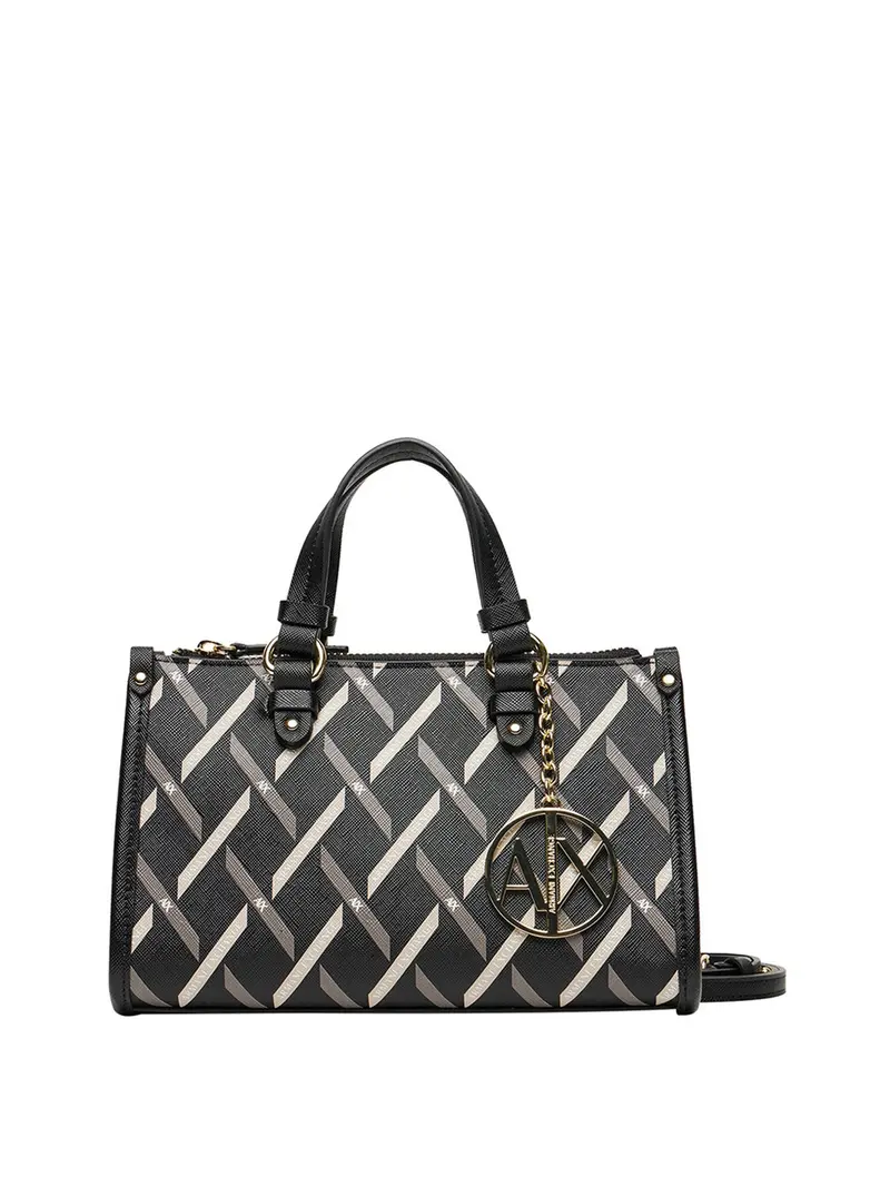 Armani Exchange Borsa a Mano Donna Black / Black - Nero