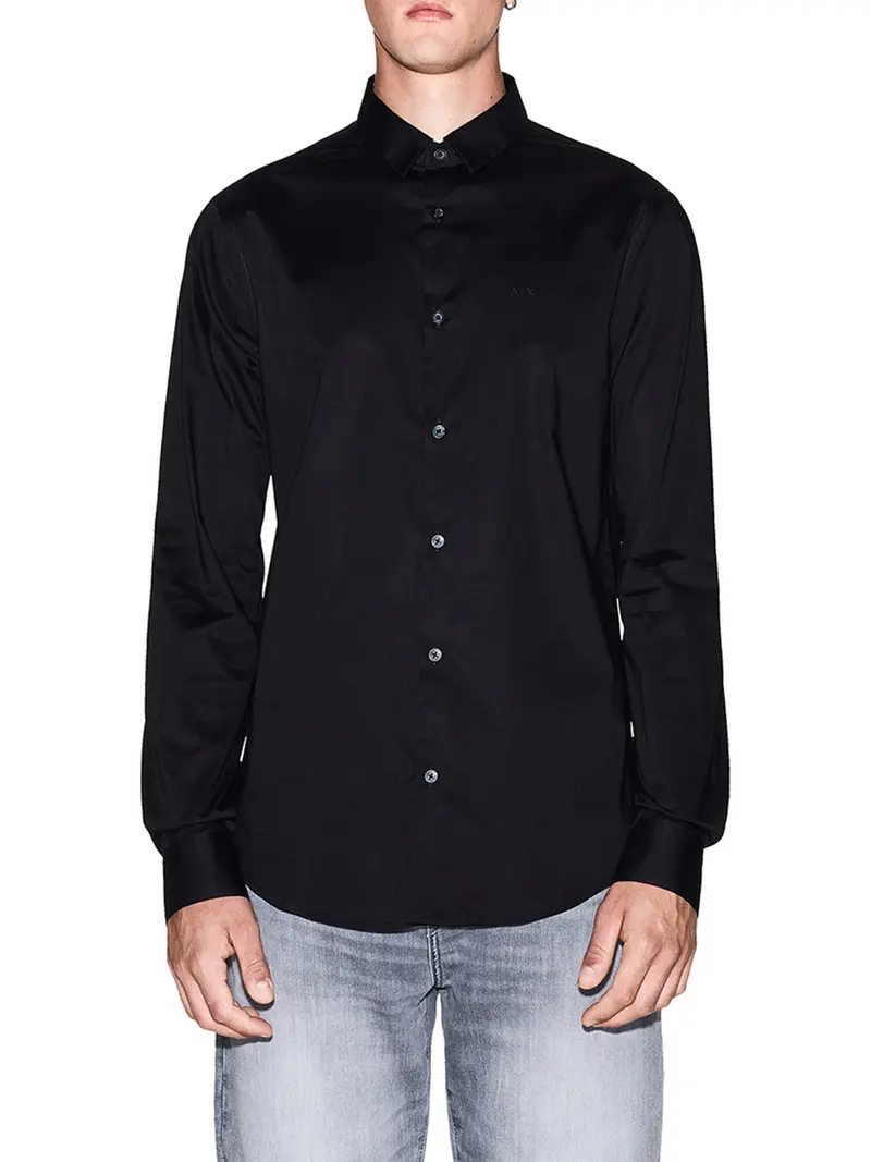 Armani Exchange Camicia Uomo Black - Nero