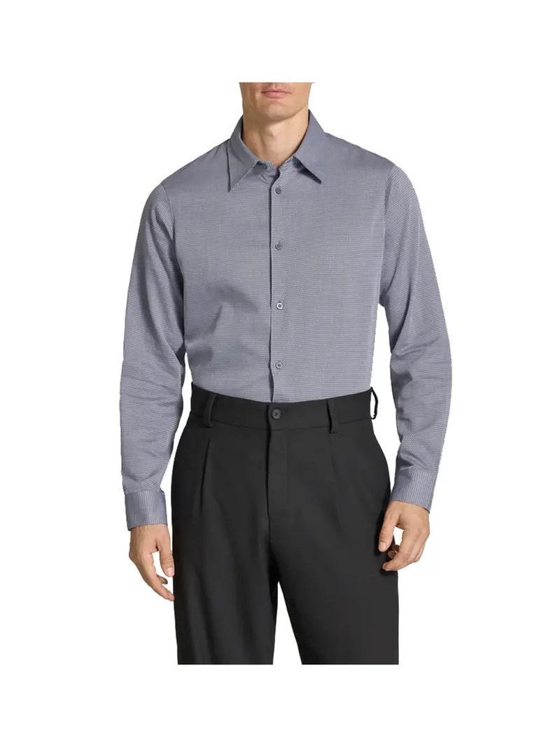 Armani Exchange Camicia Uomo Black/white Zigzag - Multicolore