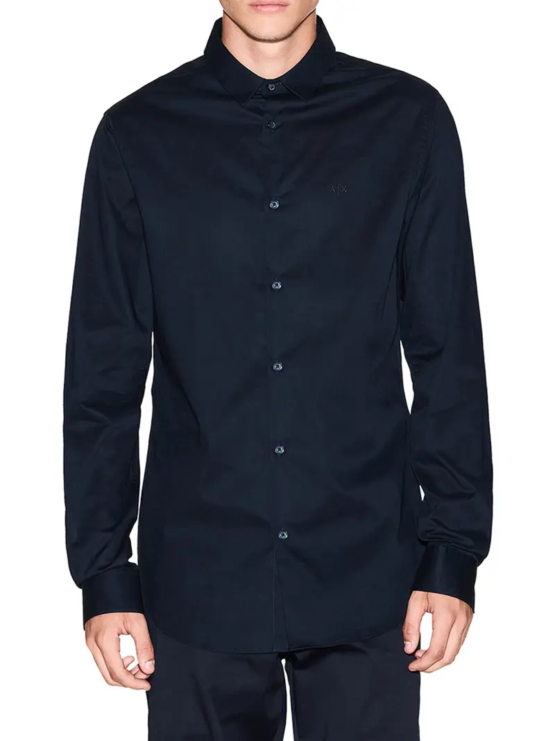 Armani Exchange Camicia Uomo Navy - Blu