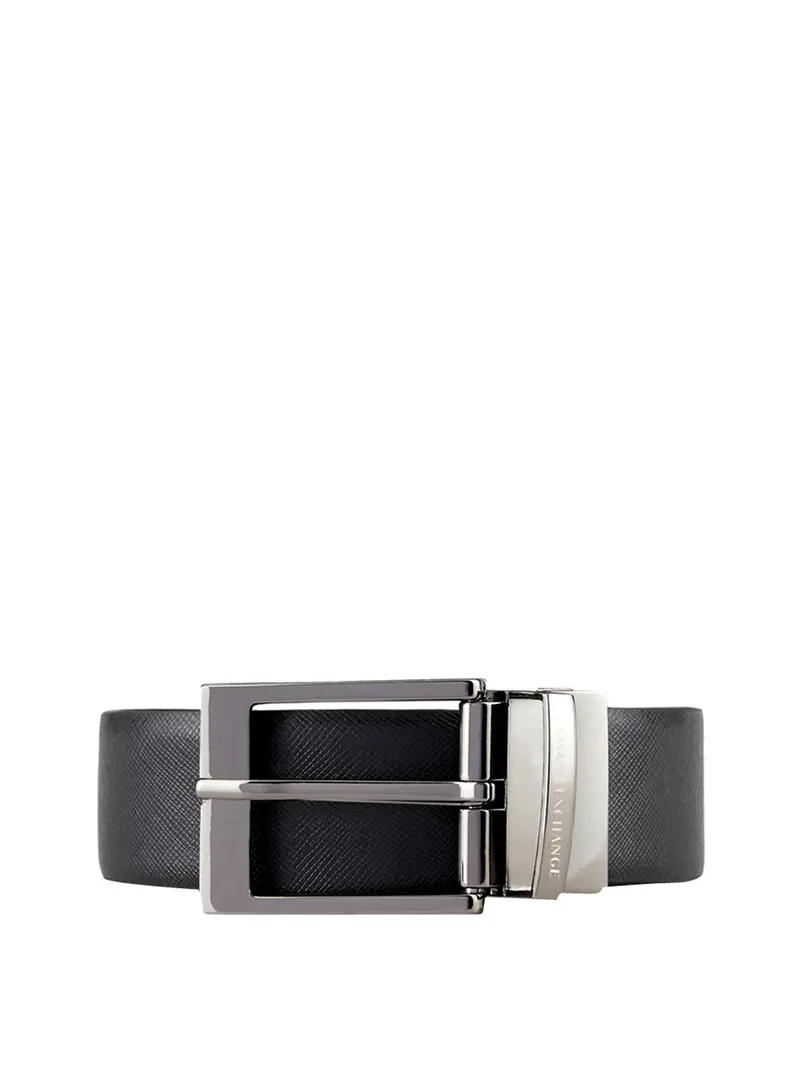 Armani Exchange Cintura Reversibile Tongue Nero