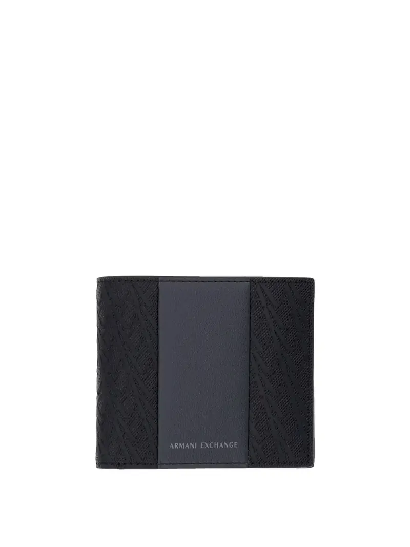 Armani Exchange Portafoglio Logo Frontale Nero