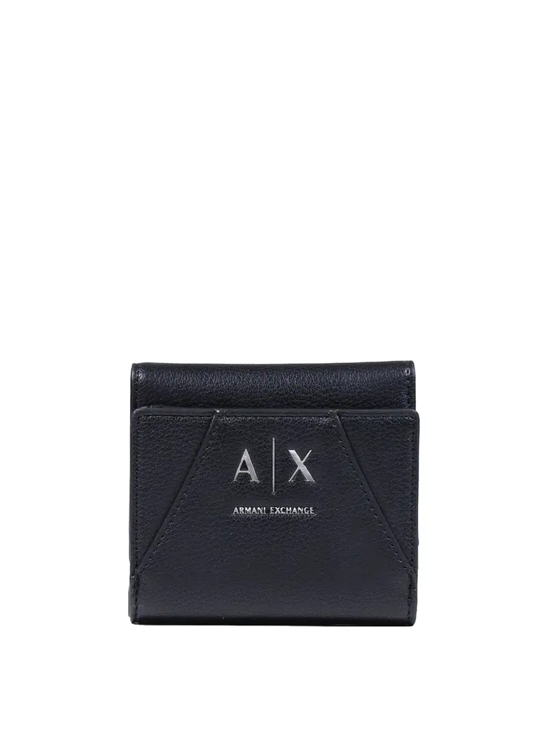 Armani Exchange Portafoglio Logo Frontale Nero