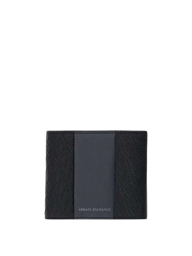 Armani Exchange Portafoglio Logo Frontale Nero
