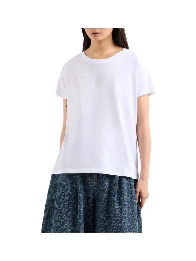 Armani Exchange T-Shirt Donna Optic White - Bianco