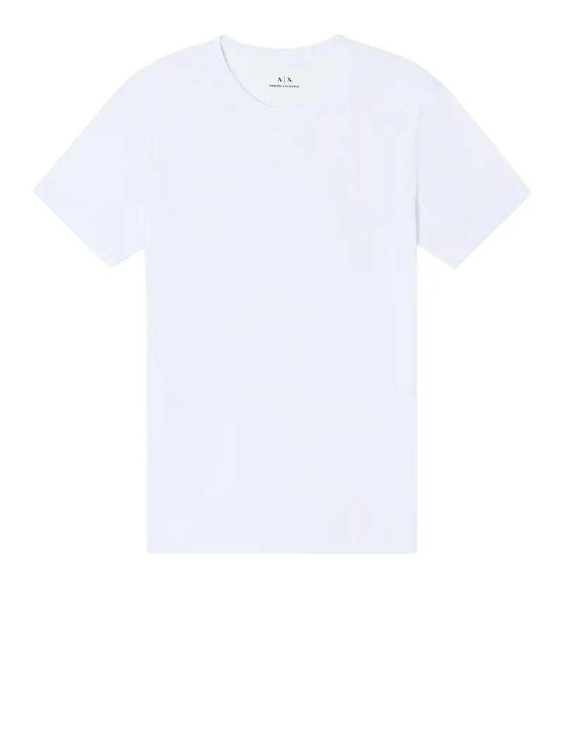 Armani Exchange T-Shirt In Tinta Unita - Bianco