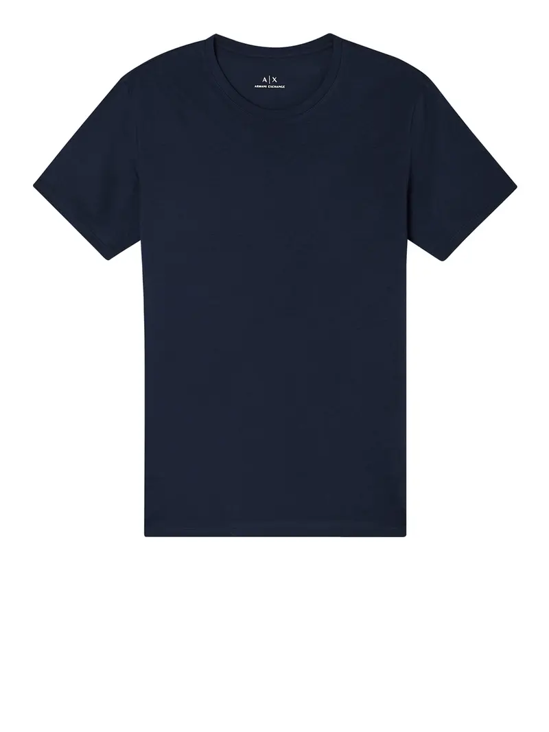 Armani Exchange T-Shirt In Tinta Unita - Navy