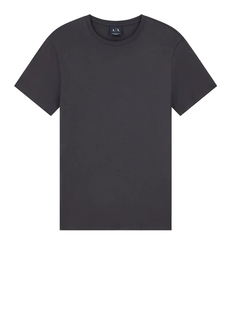 Armani Exchange T-shirt slim fit in jersey di cotone Pima Grigio