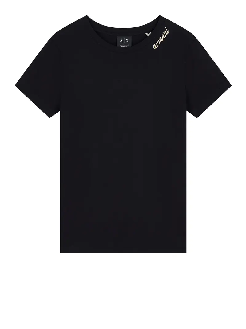 Armani Exchange T-Shirt Tinta Unita - Nero