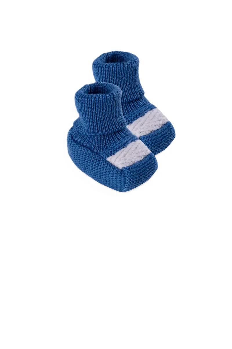 Babbucce blu per neonato