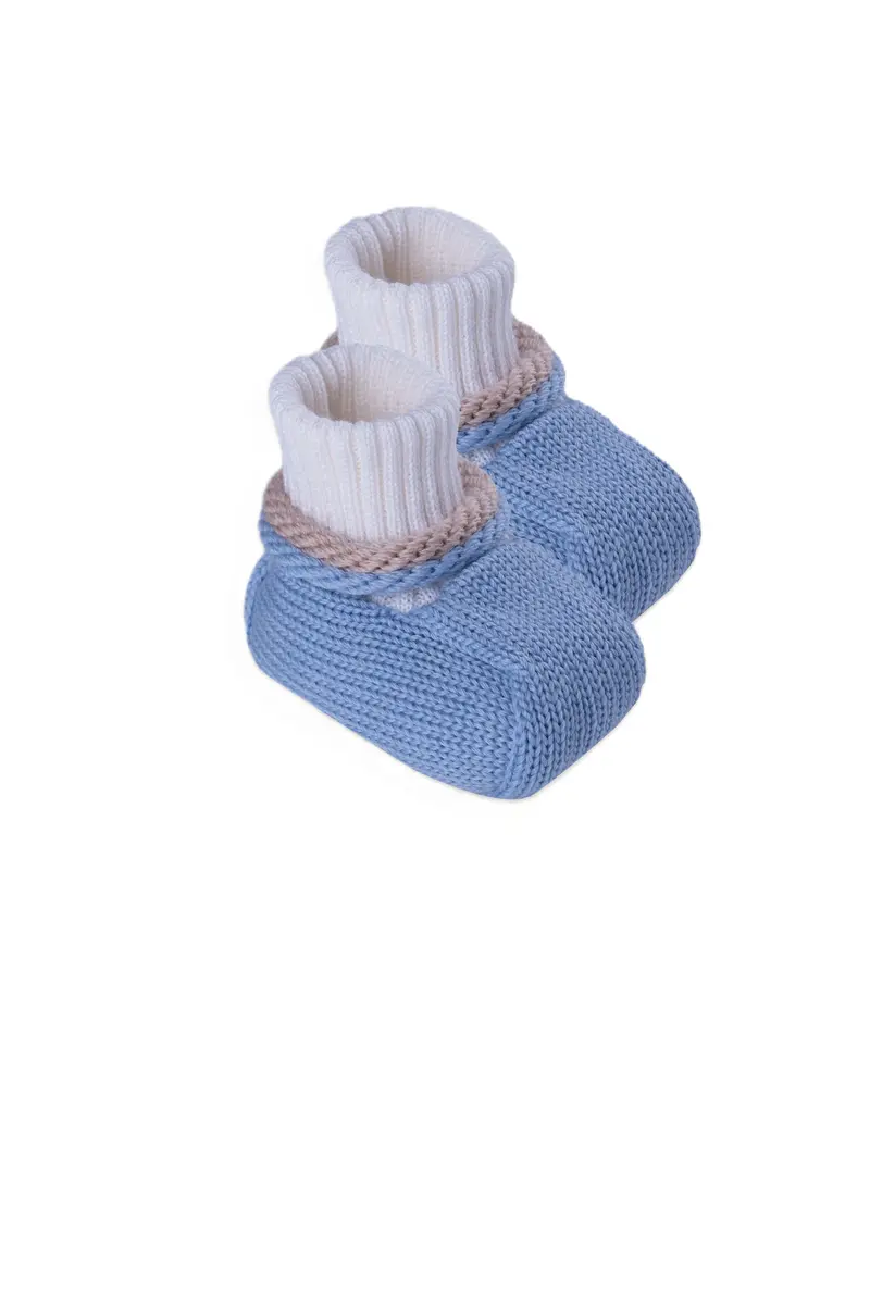 Babbucce cielo/vaniglia per neonato