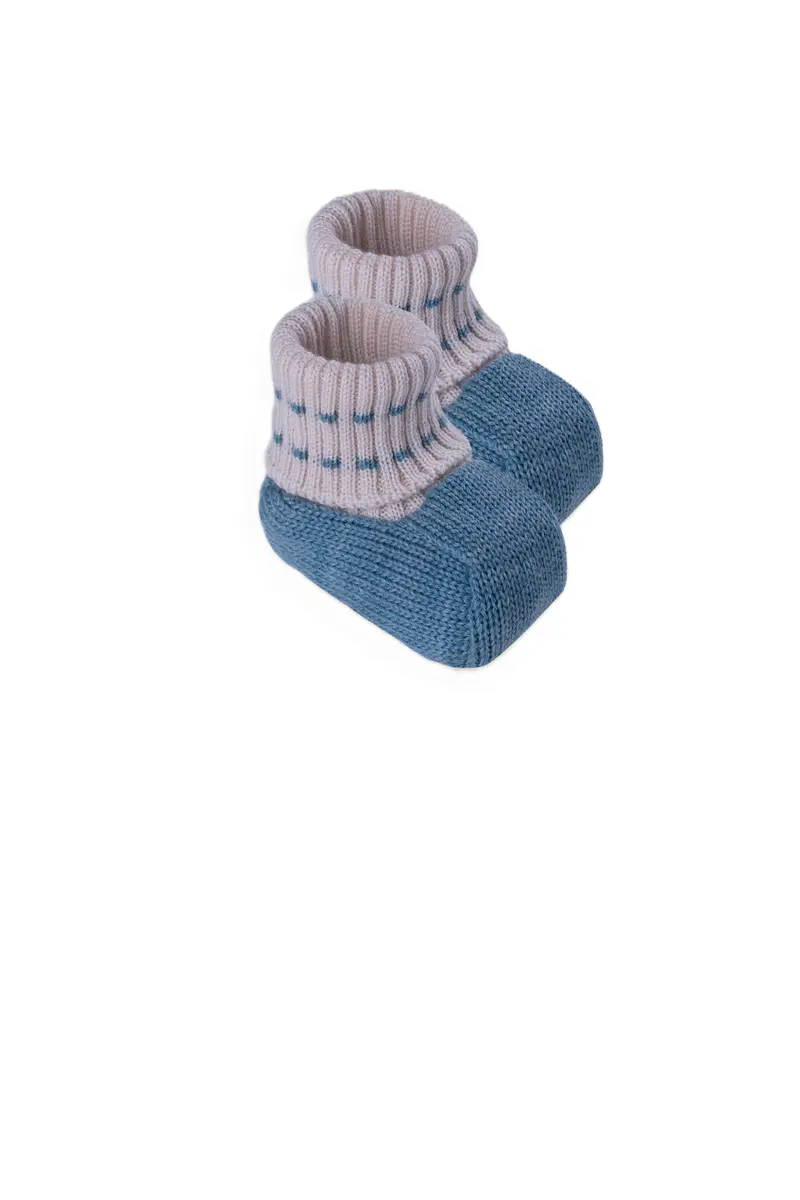 Babbucce mandorla/eucalipto per neonato