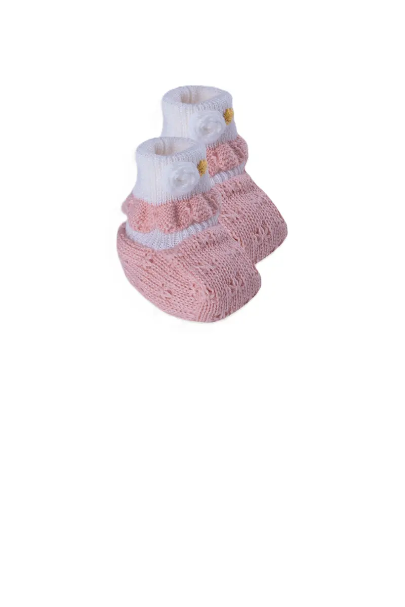 Babbucce rose/vaniglia per neonata