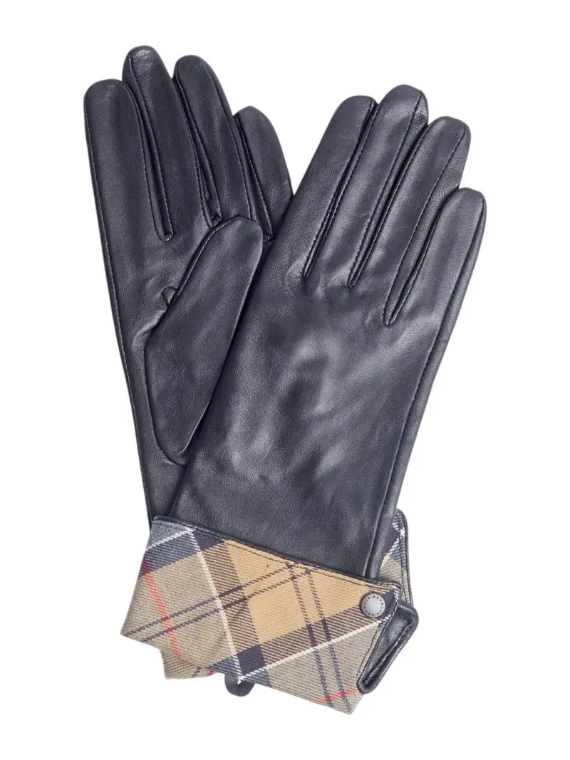 BARBOUR Guanti Donna LADY JANE LGL0005 BK11 BLACK/DRESS TARTAN