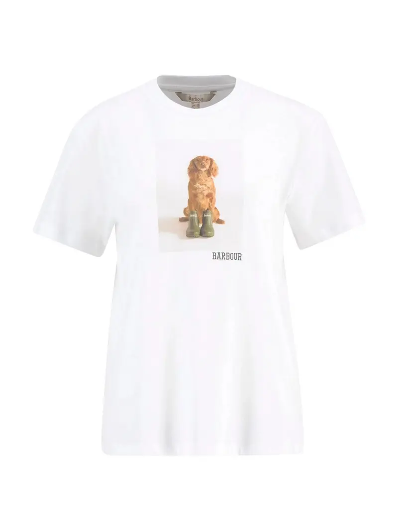 BARBOUR T-shirt Donna BEDALE T-SHIRT LTS0715 WH11 WHITE