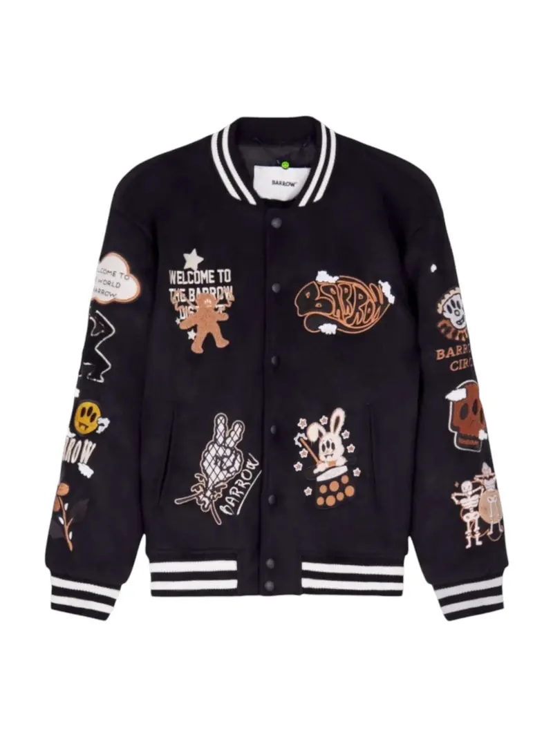 BARROW Giubbino Uomo COLLEGE JACKET UNISEX F4BWUAJK031 110 Nero