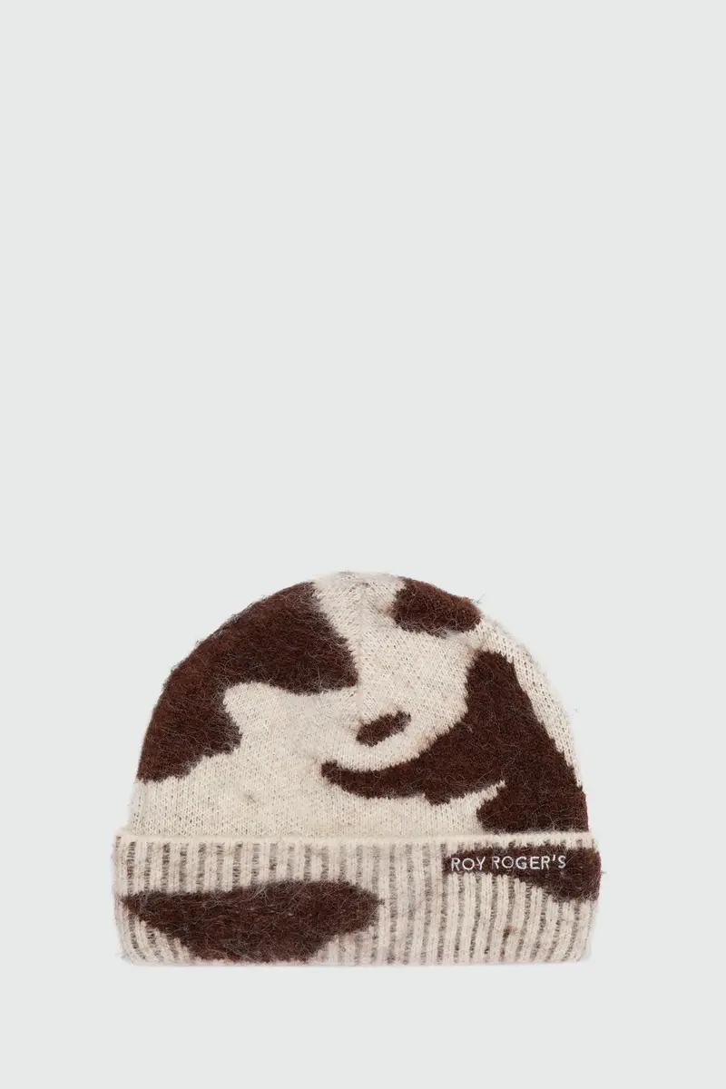 BEANIE IN JACQUARD PONY
