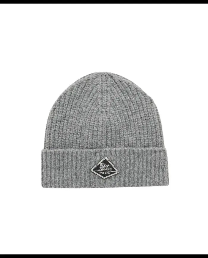 BEANIE IN MAGLIA GRIGIO MELANGE