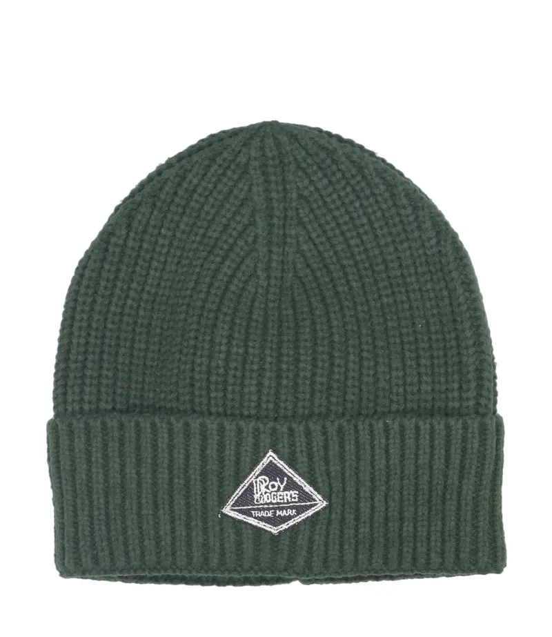 BEANIE IN MAGLIA VERDE BOTTIGLIA